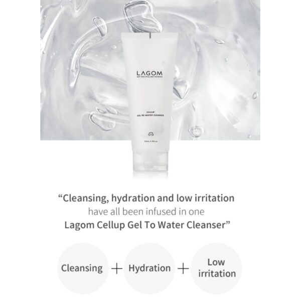 Lagom Cellup Gel To Water Cleanser 170ml - Image 3