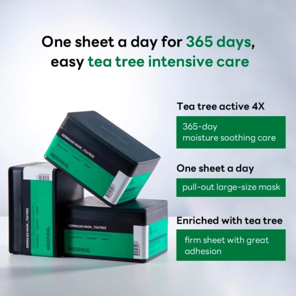 MEDIHEAL Derma365 Mask Teatree 30sheets [#3 Type] - Image 4