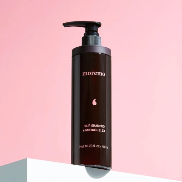 MOREMO Hair Shampoo Miracle 2X 480ml (+Shin-chan hairroll 2p) - Image 4