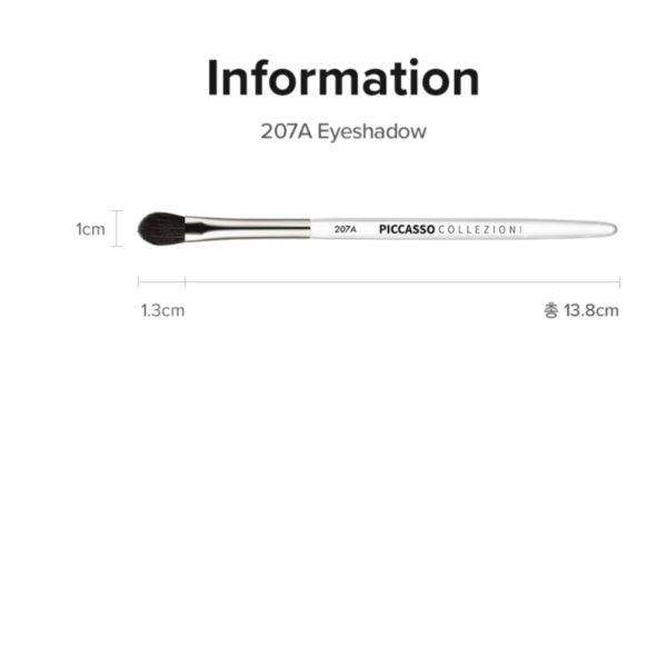 Piccasso Collezioni 207A Eyeshadow Brush - Image 4