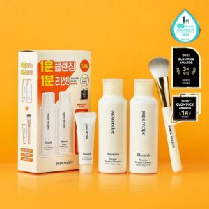 papa recipe Blemish Enzyme Powder Cleanser 50g Double Pack Set (+Brush+Cream)
