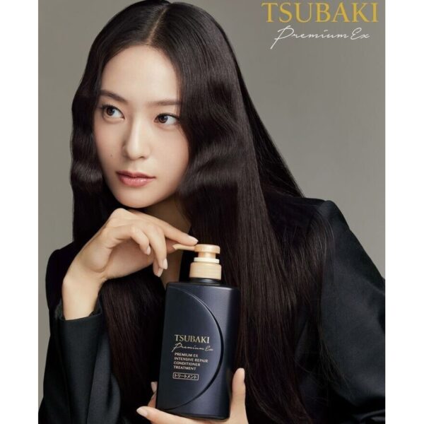 Shiseido Tsubaki Premium EX Intensive Repair Conditioner Treatment 490ml - Image 2