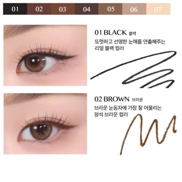 CLIO Sharp, So Simple Waterproof Pencil Liner Duble Pack [#2 Colors] - Image 3