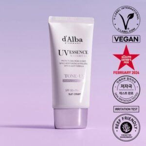 d'Alba Waterful Tone Up Sun Cream Purple SPF 50+ PA++++