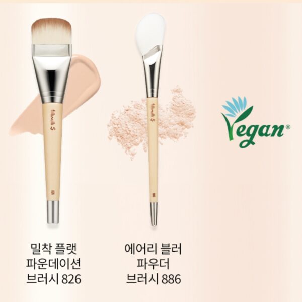 Fillimillis Glow Fitting Base Makeup Brush Duo Set (826/886) - Image 2