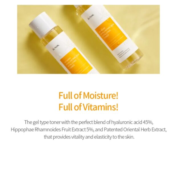 iUNIK Vitamin Hyaluronic Acid Vitalizing Toner - Image 3