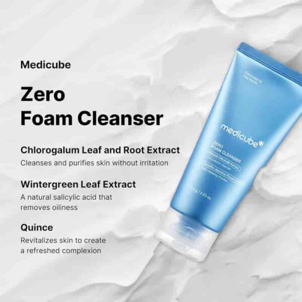 MEDICUBE  Zero Facial Foam Cleanser 120g - Image 2
