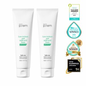 makeprem Safe Me Relief Moisture Cleansing Foam 1+1 Special Set