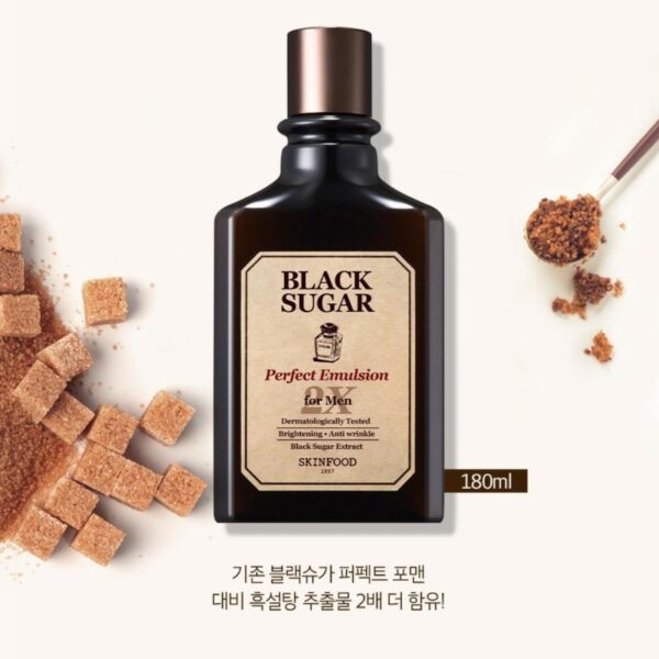 SKINFOOD Black Sugar Perfect 2X For Men Toner 180mL - Image 4