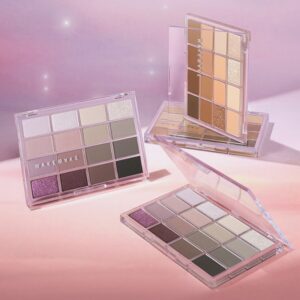 WAKEMAKE Soft Blurring Eye Palette & Multi primer Set [#14 Caramel Blurring]