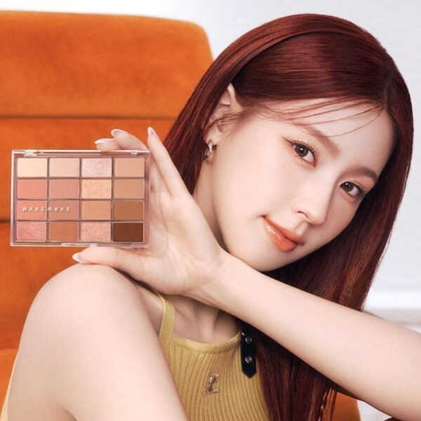 WAKEMAKE Soft Blurring Eye Palette & Multi primer Set [#14 Caramel Blurring] - Image 3