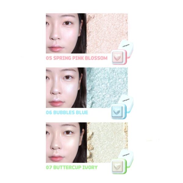 NEW💖THE POWERPUFF GIRLS x Colorgram Milk Bling Heartlighter [#5 #6 #7] - Image 7
