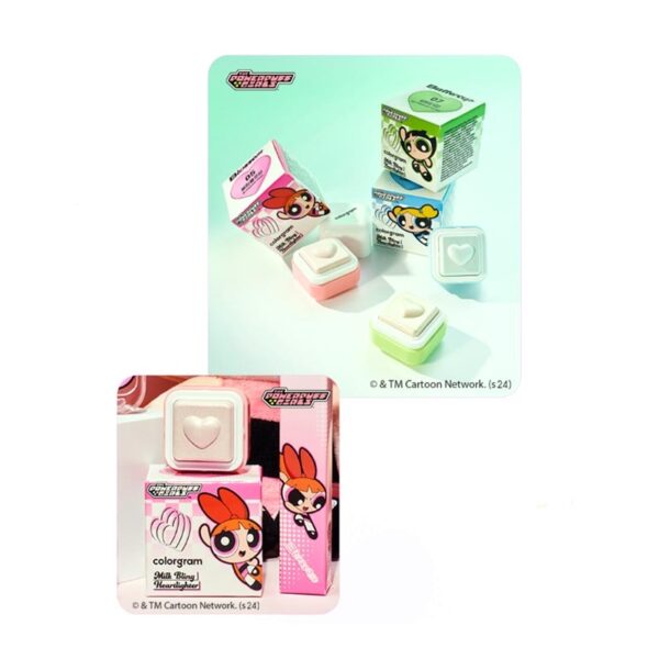 NEW💖THE POWERPUFF GIRLS x Colorgram Milk Bling Heartlighter [#5 #6 #7] - Image 2
