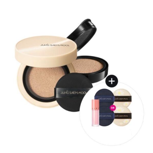 JUNGSAEMMOOL Skin Nuder Cover Layer Cushion Special Set [#17 FAIR LIGHT]] (+Refill + Lip pression + 2 Puffs)
