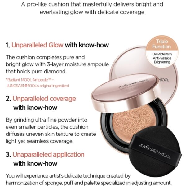 NEW💖 JUNGSAEMMOOL Masterclass Radiant Cushion SPF50+ PA+++ [#3 Colors] (+Refill) - Image 3