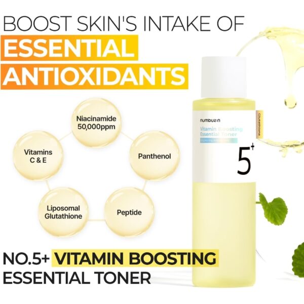 numbuzin No. 5 Vitamin Boosting Essential Toner - Image 3