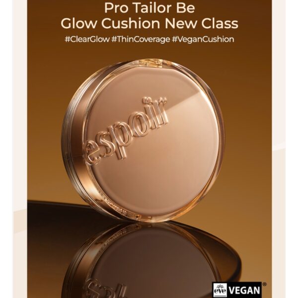 Espoir Pro Tailor Be glow Cushion New Class SPF42 PA++ Set [#20 Vanilla] (+Refill +mini Foundation + Air Puff) - Image 2
