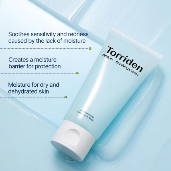 Torriden Dive In Low Molecular Hyaluronic acid Soothing Cream 200ML - Image 6