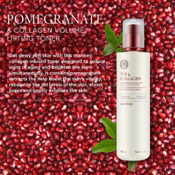 NEW💖 The Face Shop Pomegranate & Collagen Volume Lifting Toner - Image 2