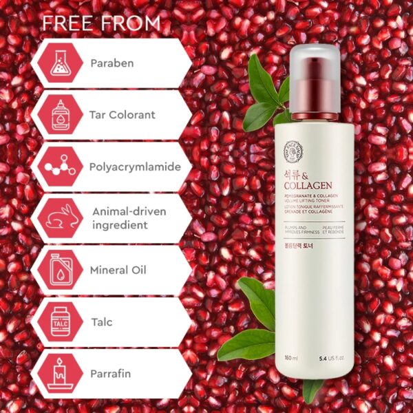 NEW💖 The Face Shop Pomegranate & Collagen Volume Lifting Toner - Image 5
