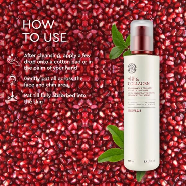 NEW💖 The Face Shop Pomegranate & Collagen Volume Lifting Toner - Image 6