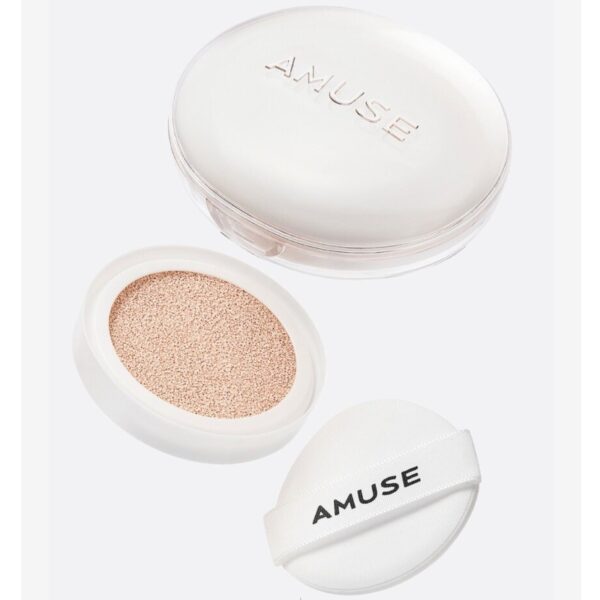 AMUSE Ceramic Skin Perfector Cushion SPF40PA+ Set [#01 Porcelain](+Refill) - Image 3