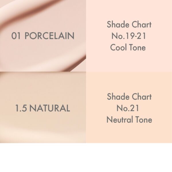 AMUSE Ceramic Skin Perfector Cushion SPF40PA+ Set [#01 Porcelain](+Refill) - Image 8