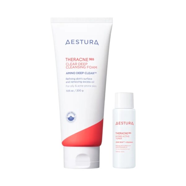 AESTURA THERACNE 365 Clear Deep Cleansing Foam 200g+30g+Toner 25ml