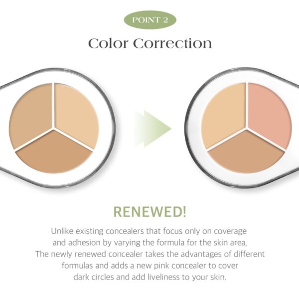 Dear.A Perfect Cover Concealer Palette + Puff Set [#C03] - Image 4