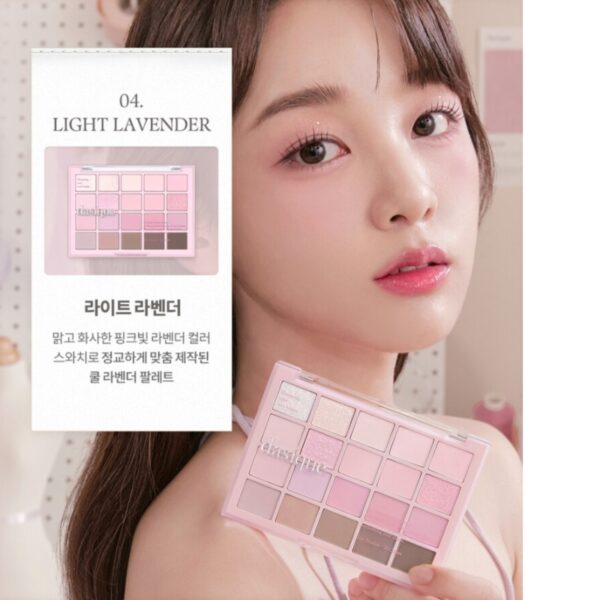 Dasique Mood Shadow Palette + Souffle Color Pot Set [#04 Light Lavender] - Image 7