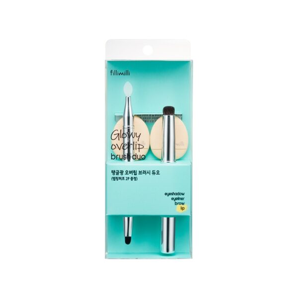 Fillimilli Glowy Overlip Brush Duo Special Set (+ Tapping Puff 2P) - Image 2