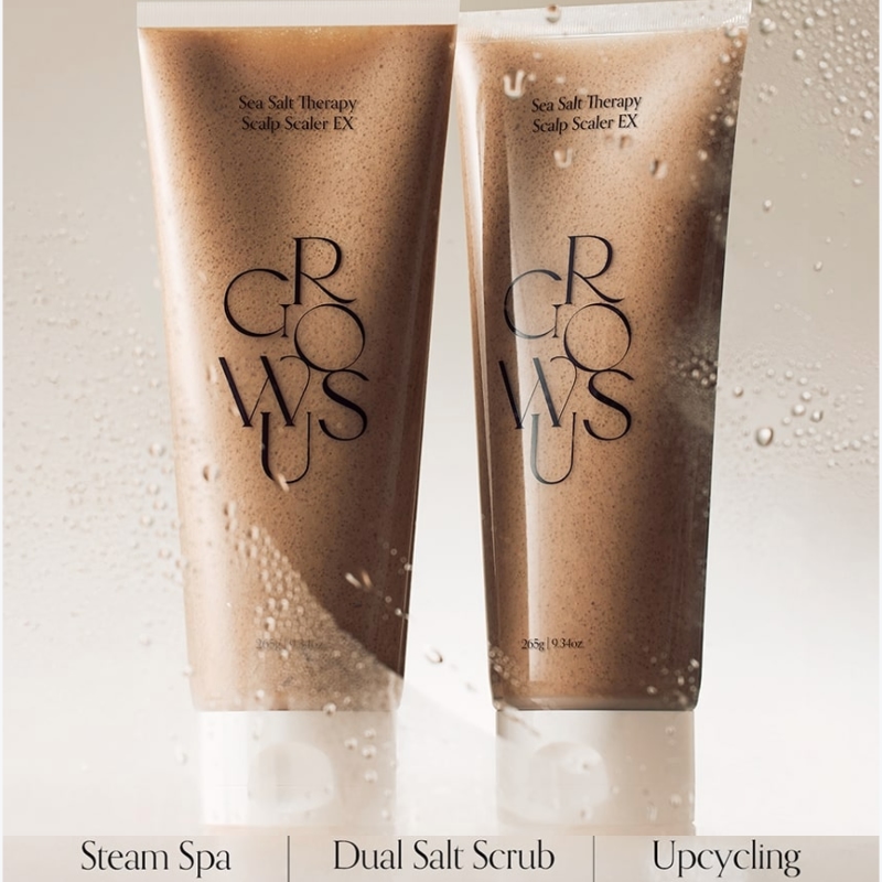 growus Sea Salt Therapy Scalp Scaler EX 265g 1+1 Set - Image 2