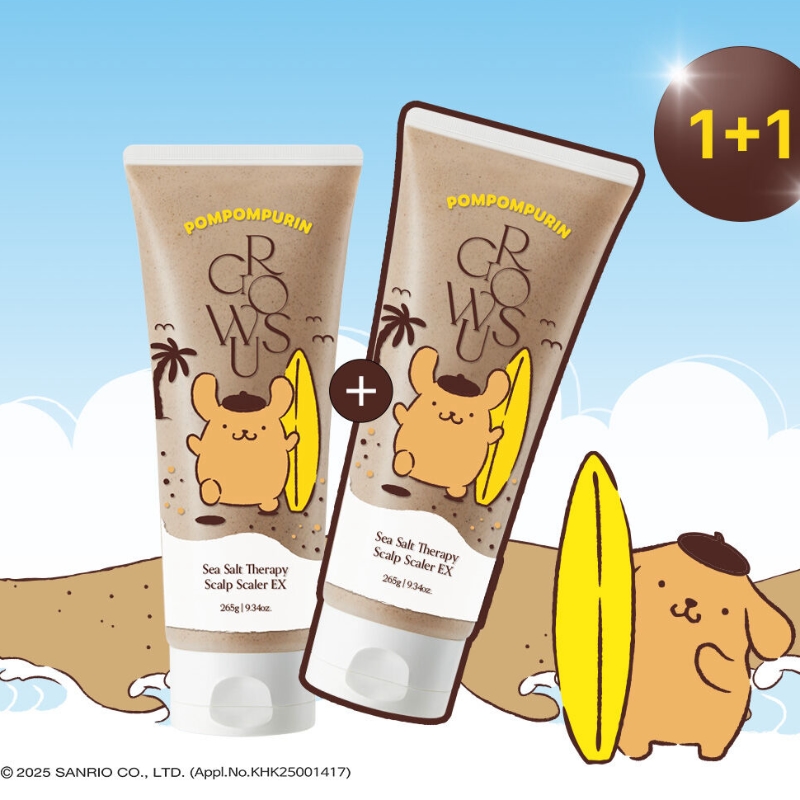 growus Sea Salt Therapy Scalp Scaler EX 265g 1+1 Set