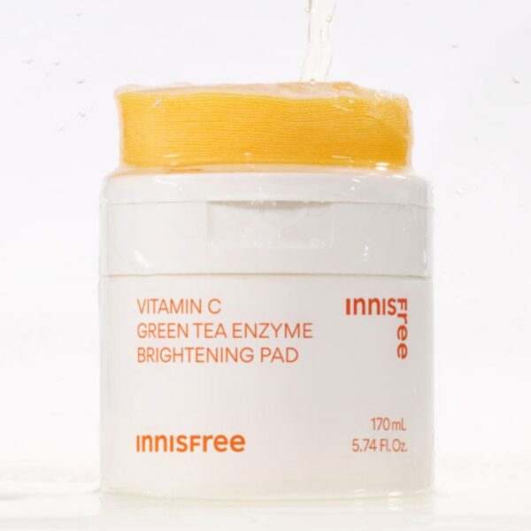 NEW💖 INNISFREE Vitamin C Green Tea Enzyme Brightening Pad 60P+10p (+Serum 7ml+PDRN ampoule 7ml)