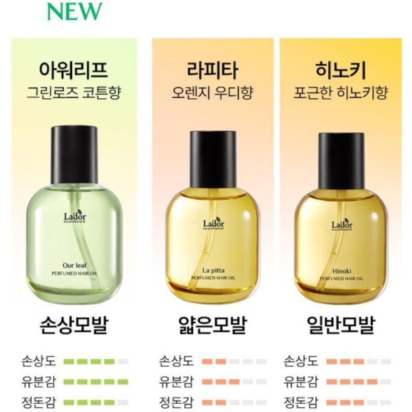 L’ador Perfume Hair Oil Our Leaf 80ml Set (+Osmanthus 10ml) - Image 6
