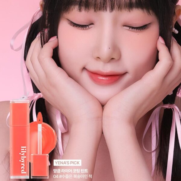 RENEWAL💖 Lilybyred Bloody Liar Coating Tint mini Set  [#04 Shy Peach] - Image 6