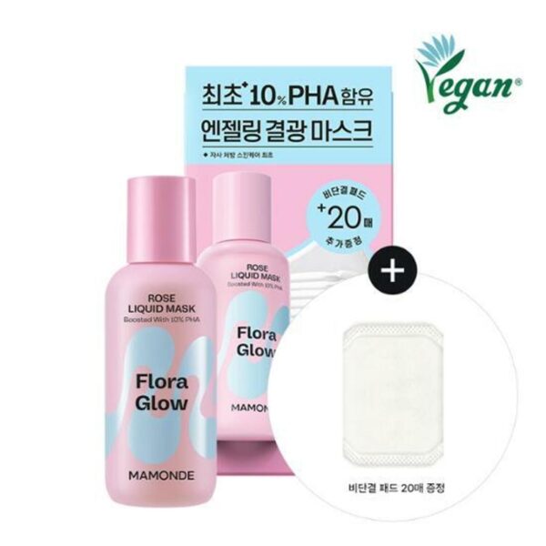 MAMONDE Rose+Pha Liquid Mask 80ml Set (+ Pad)