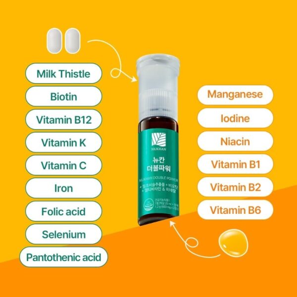 NUKHAN Double Power #Liver Cleanse Detox & Repai [#6 Vials] - Image 4