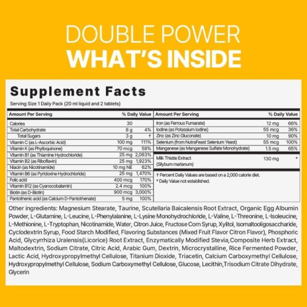 NUKHAN Double Power #Liver Cleanse Detox & Repai [#6 Vials] - Image 6