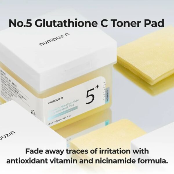 numbuzin No. 5 Glutathione Vitamin-Niacinamide Concentrated Pad - Image 6
