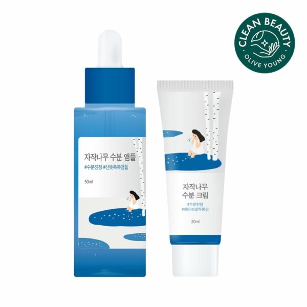 NEW💖 ROUND LAB Birch Juice Moisturizing Ampoule Special Set (+Cream 20mL) - Image 2