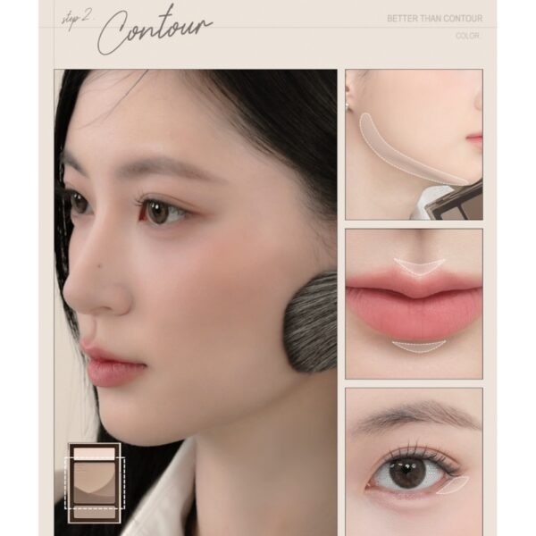 rom&nd Better Than Contour Special Set [#2 Colors] (+finger puff + nose brush) - Image 7