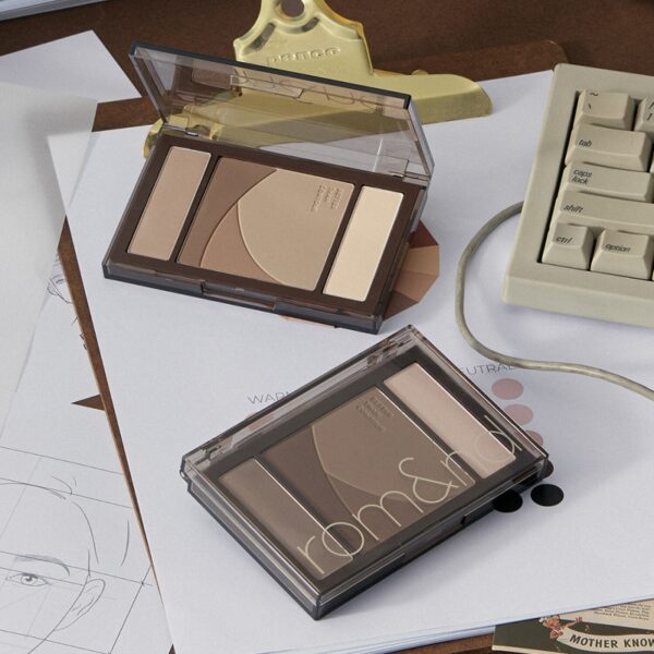 rom&nd Better Than Contour Special Set [#2 Colors] (+finger puff + nose brush) - Image 4