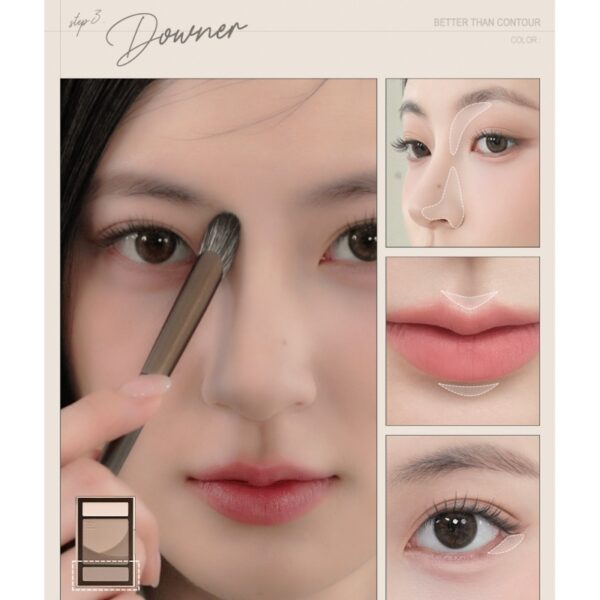 rom&nd Better Than Contour Special Set [#2 Colors] (+finger puff + nose brush) - Image 8