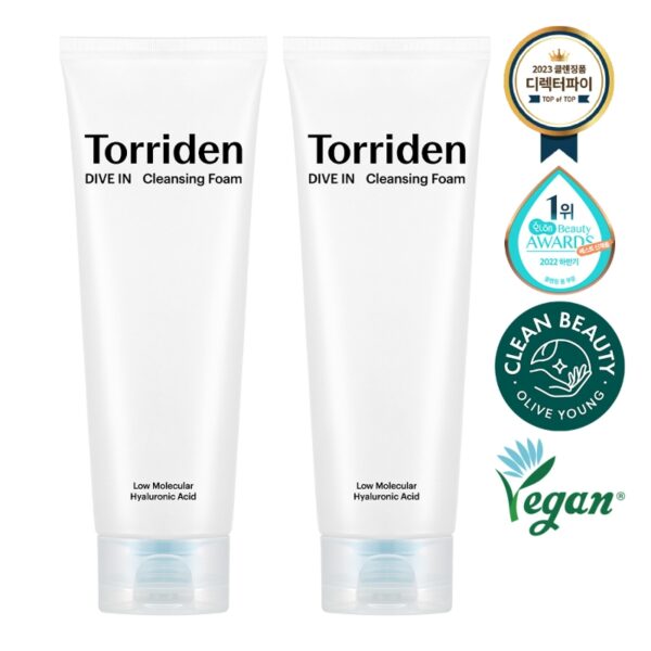 Torriden Dive In Low Molecular Hyaluronic Acid Cleansing Foam 150mL Double Set