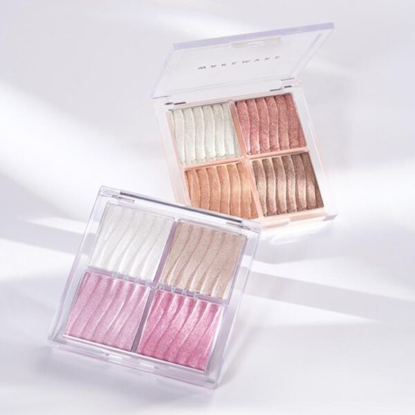 wakemake Glow Contouring Highlighter Palette Brush Set [#2 Colors] - Image 2