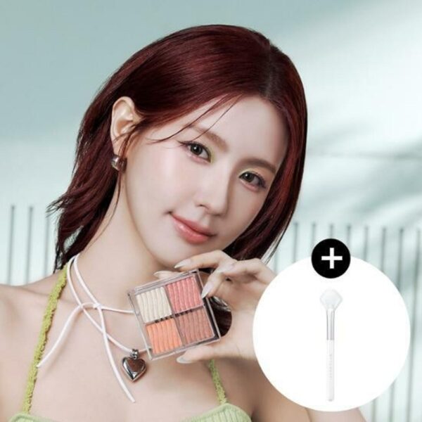 wakemake Glow Contouring Highlighter Palette Brush Set [#2 Colors]