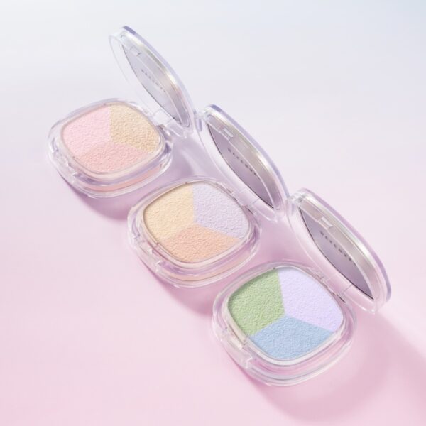 WAKEMAKE Stay Fixer Multi Color Powder Brush Set [#3 Colors] - Image 3