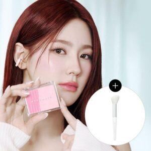 WAKEMAKE Sheer Layering Dual Blusher Bursh Set [#2 Colors]