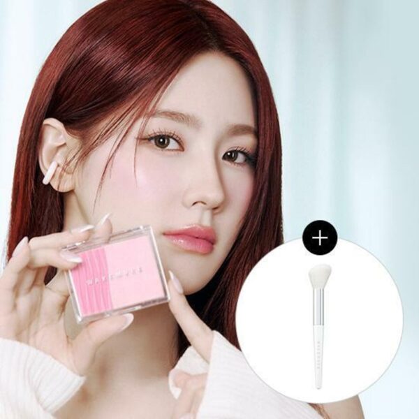 WAKEMAKE Sheer Layering Dual Blusher Bursh Set [#2 Colors]